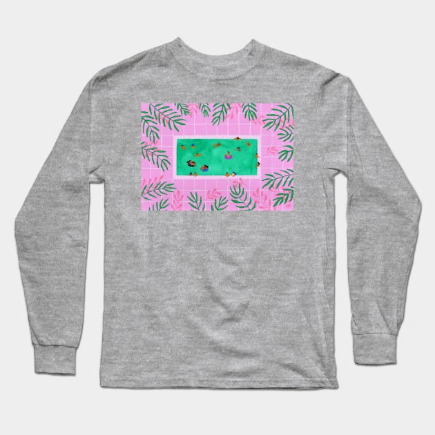 Emerald Pool Long Sleeve T-Shirt by HeloBirdie